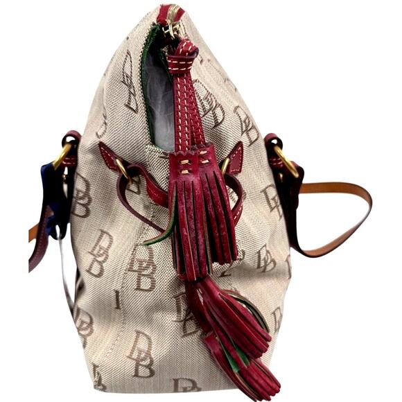 Dooney & Bourke En The Smith Bag JQ820 Brown Red Logo Tote NWT $268 - Picture 4 of 12